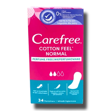Carefree tisztasági betét 34 db Cotton Feel Normal Carefree tisztasági betét 34 db Cotton Feel Normal