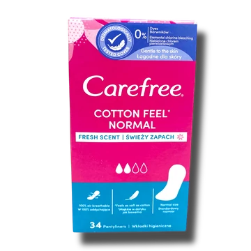 Carefree tisztasági betét 34 db Cotton Feel Fresh Scent Carefree tisztasági betét 34 db Cotton Feel Fresh Scent