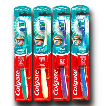 Colgate fogkefe 360° Medium Whole Mouth Clean különböző színekben