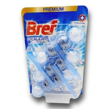 Bref wc illatosító 3x50 g Blue Aktiv Chlorine Bref wc illatosító 3x50 g Blue Aktiv Chlorine
