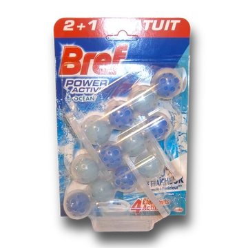 Bref wc illatosító 3x50 g Power Aktív Ocean Bref wc illatosító 3x50 g Power Aktív Ocean