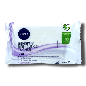 Nivea arctisztító kendő 25 db 3in1 Sensitive