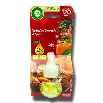 Air Wick utántöltő elektromos készülékhez 19 ml Winter Punch & Spices Air Wick utántöltő elektromos készülékhez 19 ml Winter Punch & Spices