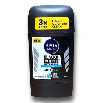 Nivea stift férfi 50 ml Invisible B&amp;W Fresh