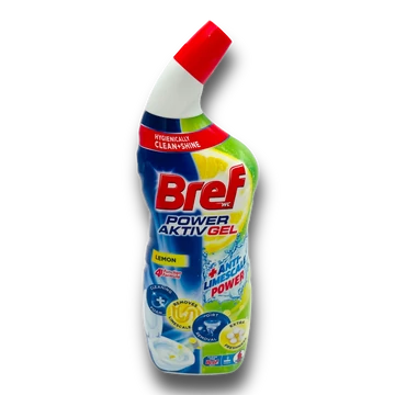 Bref wc tisztító gél 700 ml Power Aktiv Lemon Bref wc tisztító gél 700 ml Power Aktiv Lemon