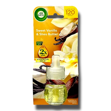 Air Wick utántöltő elektromos készülékhez 19 ml Sweet Vanilla & Shea Butter Air Wick utántöltő elektromos készülékhez 19 ml Sweet Vanilla & Shea Butter