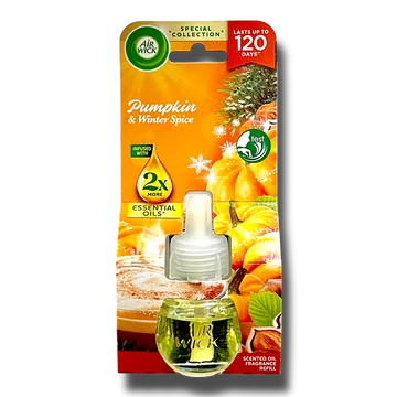 Air Wick utántöltő elektromos készülékhez 19 ml Pumpkin & Winter Spice Air Wick utántöltő elektromos készülékhez 19 ml Pumpkin & Winter Spice