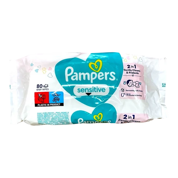Pampers baba törlőkendő 80 db Sensitive
