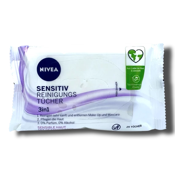 Nivea arctisztító kendő 25 db 3in1 Sensitive