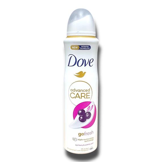 Dove dezodor 150 ml Acai Berry &amp; Waterlily 0% alcohol